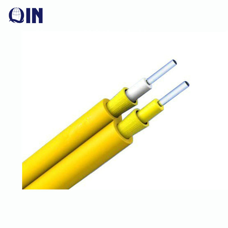 Duplex Outdoor/ Indoor 2 core GJFJV fiber FTTH Kevlar Strength Steel drop cable