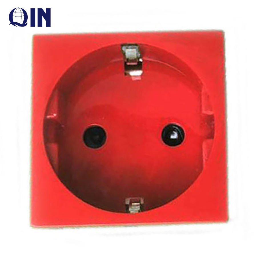 Power Socket Without Screw, German Type CE Certificate Power Socket Size 45*45 with Euro Standard- Model No:77210