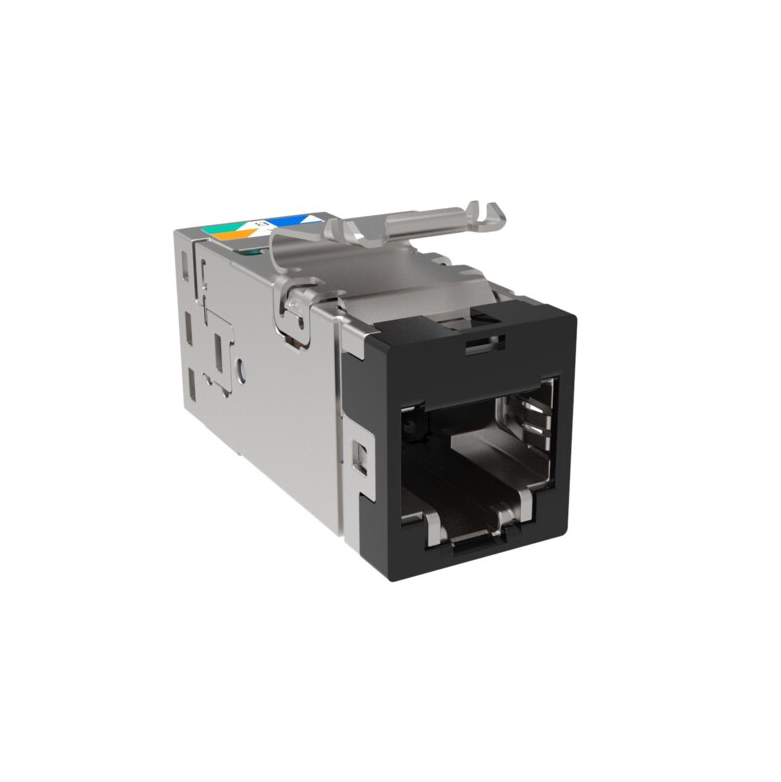 2153449-2 | SLX-6AS-BK, COMM SL-Series Modular Jack, RJ45, Cat6A Shielded, Black