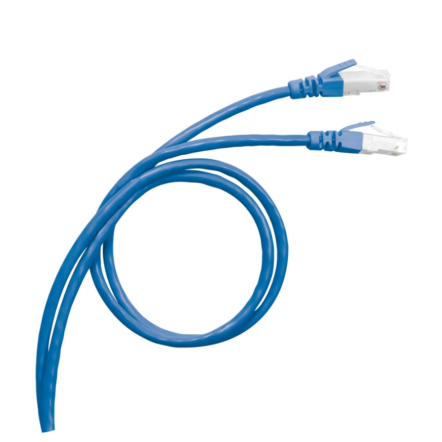 1m, 51752, Cat6 SF/UTP 24AWG Shielded Patch Cord PVC Ethernet Network Patch Cable,Blue (Customized Color)