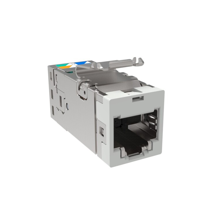 2153449-4 | SLX-6AS-GY, COMM SL-Series Modular Jack, RJ45, Cat6A Shielded, Grey