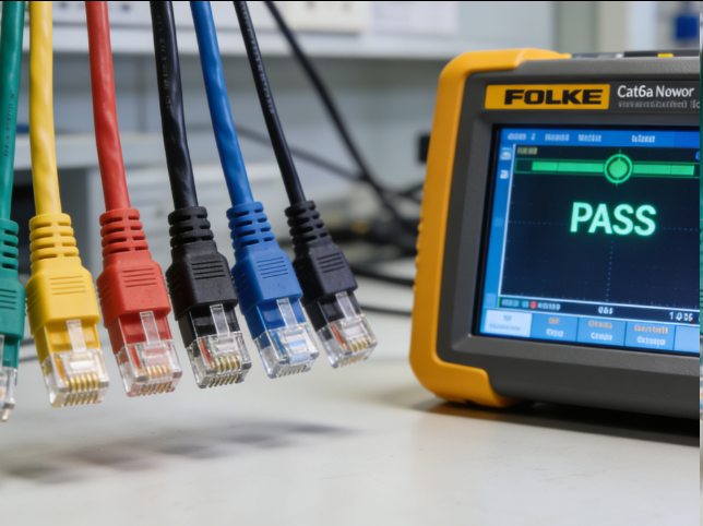 cat6a patch codes pass fluke test