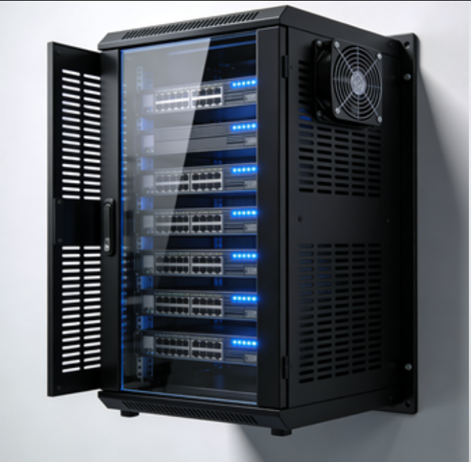 Network Rack Wall Mount Ventilation