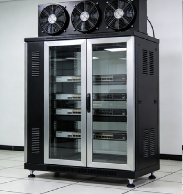 Network Rack Cabinet with Cooling Fan