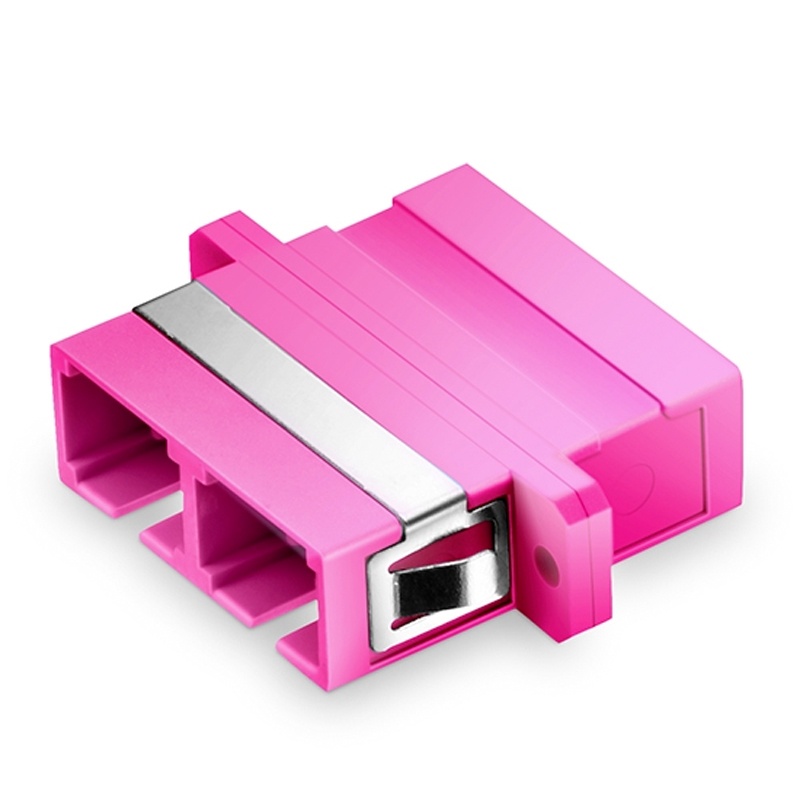 SC DP Adapter with Flange, Violet 3