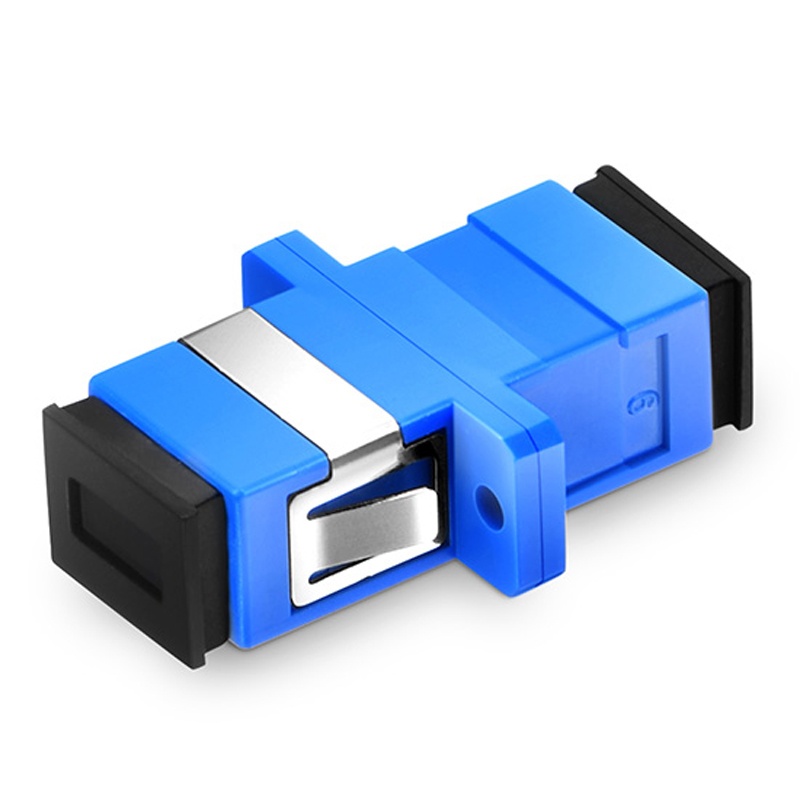 SC/UPC to SC/UPC Simplex OS2 Single Mode Plastic Fiber Optic Adapter/Coupler with Flange