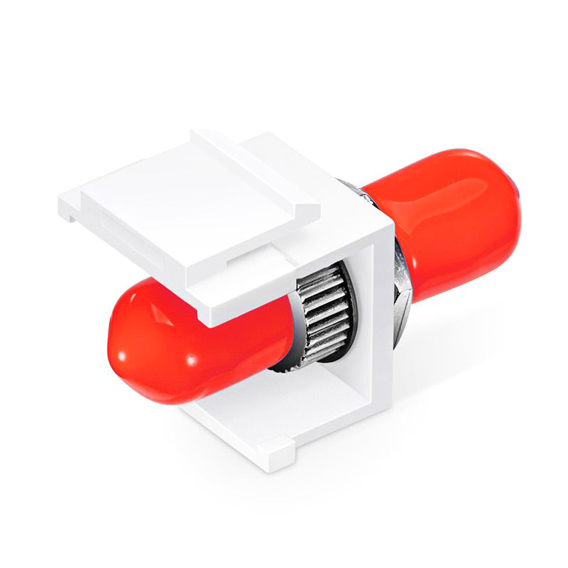 ST/UPC to ST/UPC Simplex Single Mode Fiber Keystone Jack