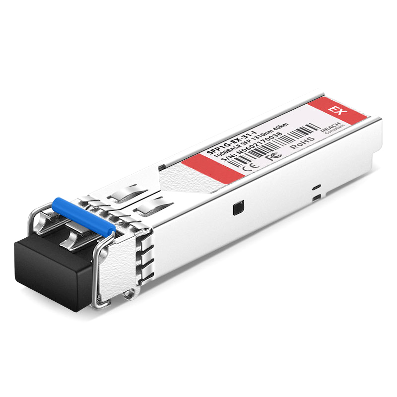Cisco GLC-EX-SMD Compatible 1000BASE-EX SFP Transceiver Module (SMF, 1310nm, 40km, LC, Industrial, DOM)