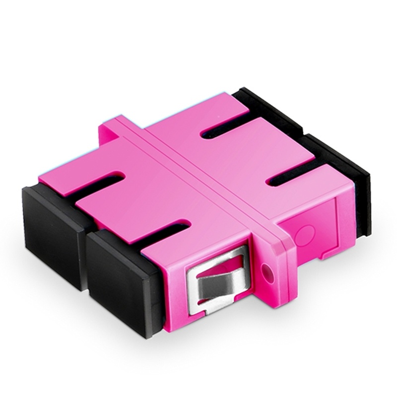 SC DP Adapter with Flange, Violet 2