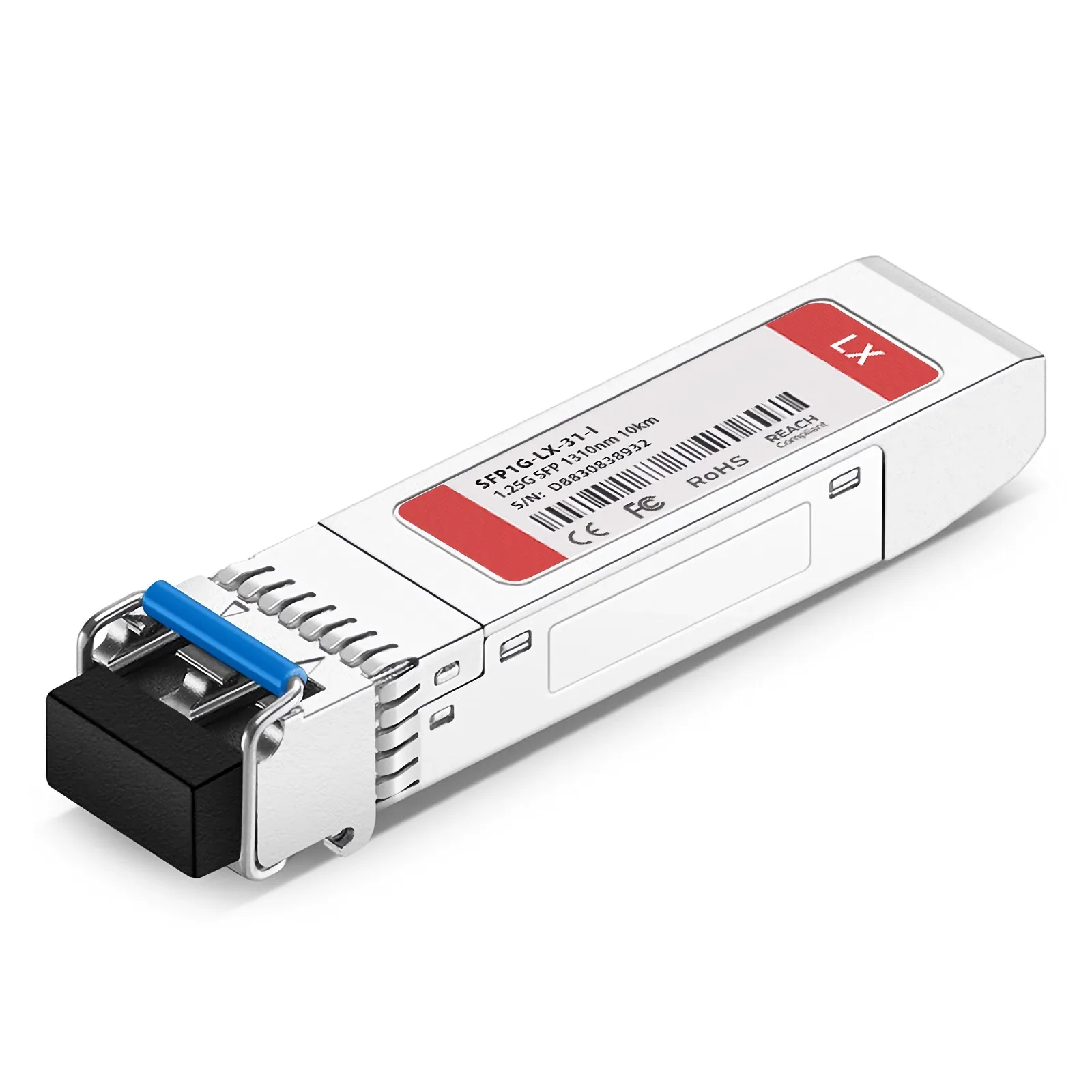 Cisco GLC-LH-SMD Compatible 1000BASE-LX/LH SFP Transceiver Module (SMF, 1310nm, 10km, LC, Industrial, DOM)