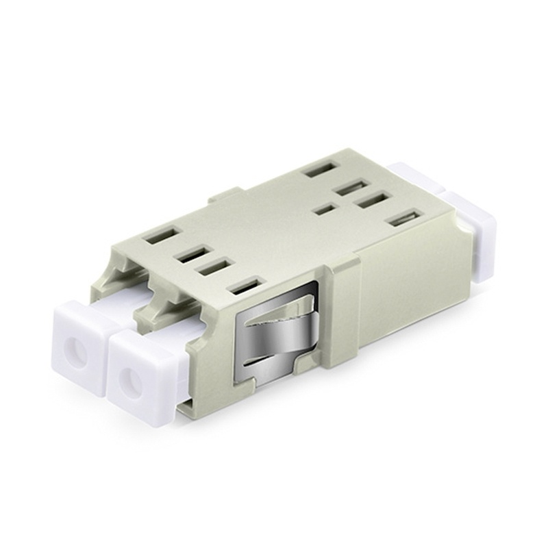LC/UPC to LC/UPC Duplex OM1/OM2 Multimode SC Footprint Plastic Fiber Optic Adapter/Coupler without Flange