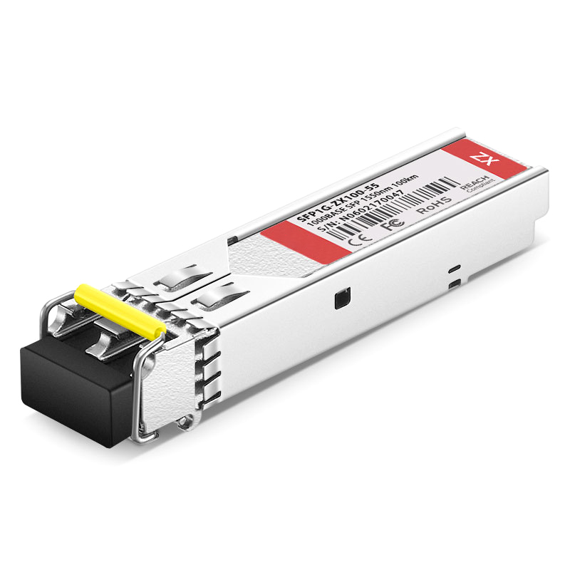 Cisco GLC-EZX-SM-100 Compatible 1000BASE-EZX SFP 1550nm 100km DOM Duplex LC/UPC SMF Optical Transceiver Module