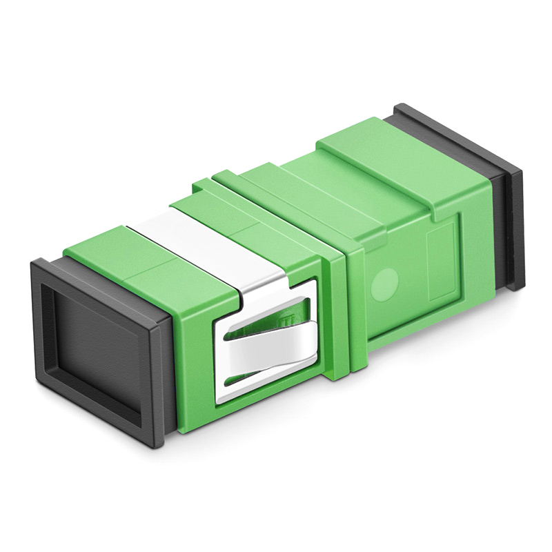 SC/APC to SC/APC Simplex OS2 Single Mode Fiber Optic Adapter/Coupler without Flange