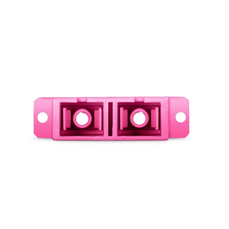 SC DP Adapter with Flange, Violet 5