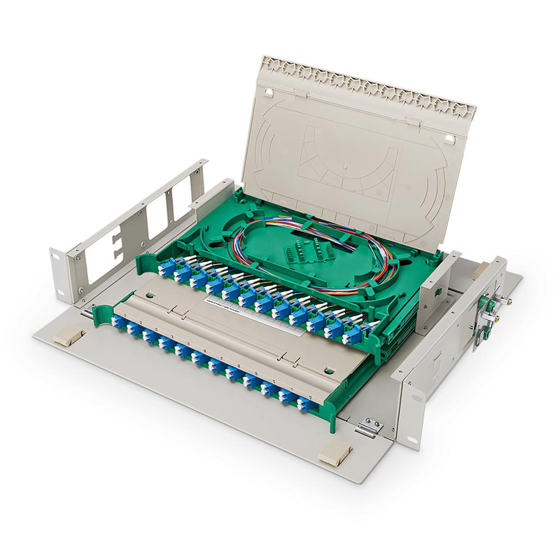 2U Rack Mount Fiber Optic Distribution Panel, 48 Fibers 3