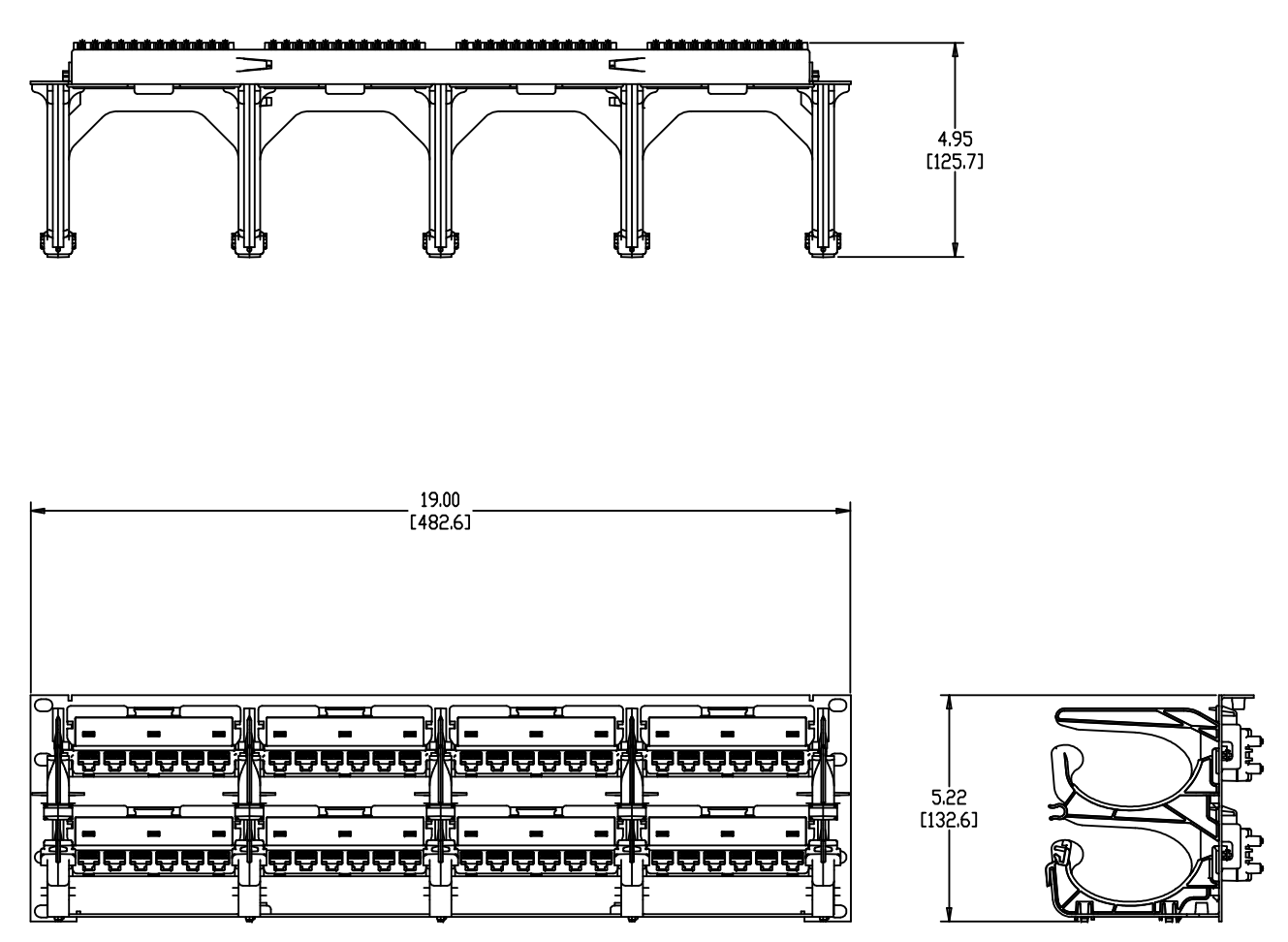 760062364 | PM-GS3-48 w/Termination Mgt. Giga SPEED XL PATCH MAX GS3 Category 6 U/UTP Copper Patch Panel, 48 Port with Termination Manager 760062364 | PM-GS3-48 w/Termination Mgt. Giga SPEED XL PATCH MAX GS3 Category 6 U/UTP Copper Patch Panel, 48 Port with Termination Manager