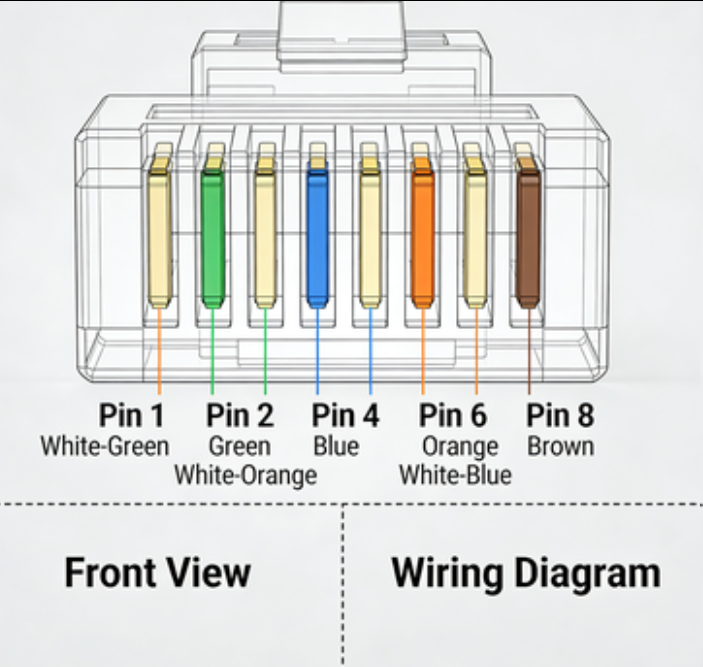 RJ45 Connector Wiring Scheme RJ45 Connector Wiring Scheme