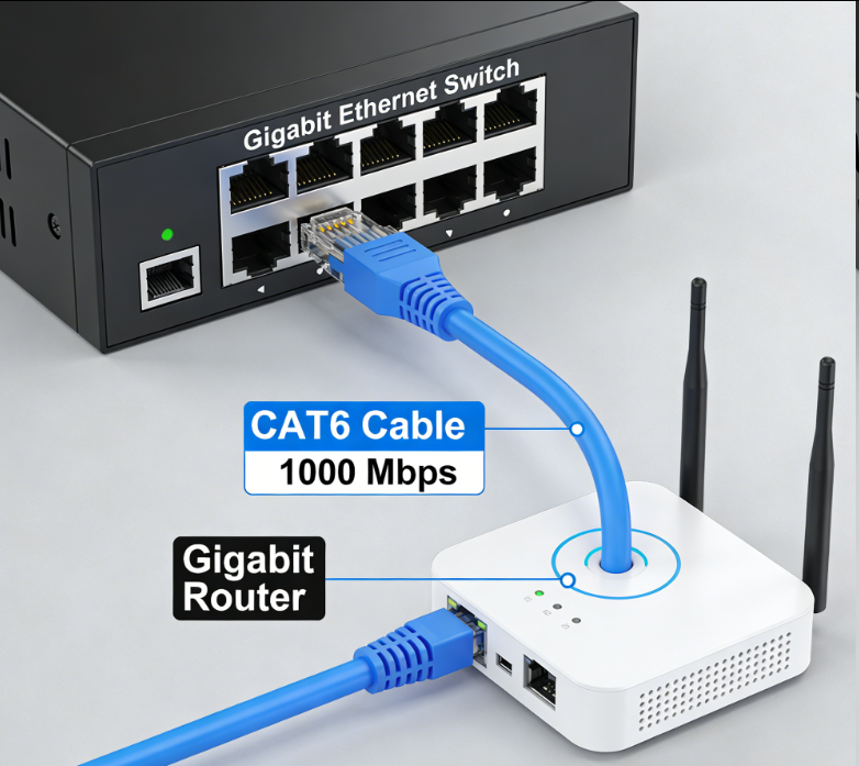 Gigabit Ethernet over CAT6 Gigabit Ethernet over CAT6